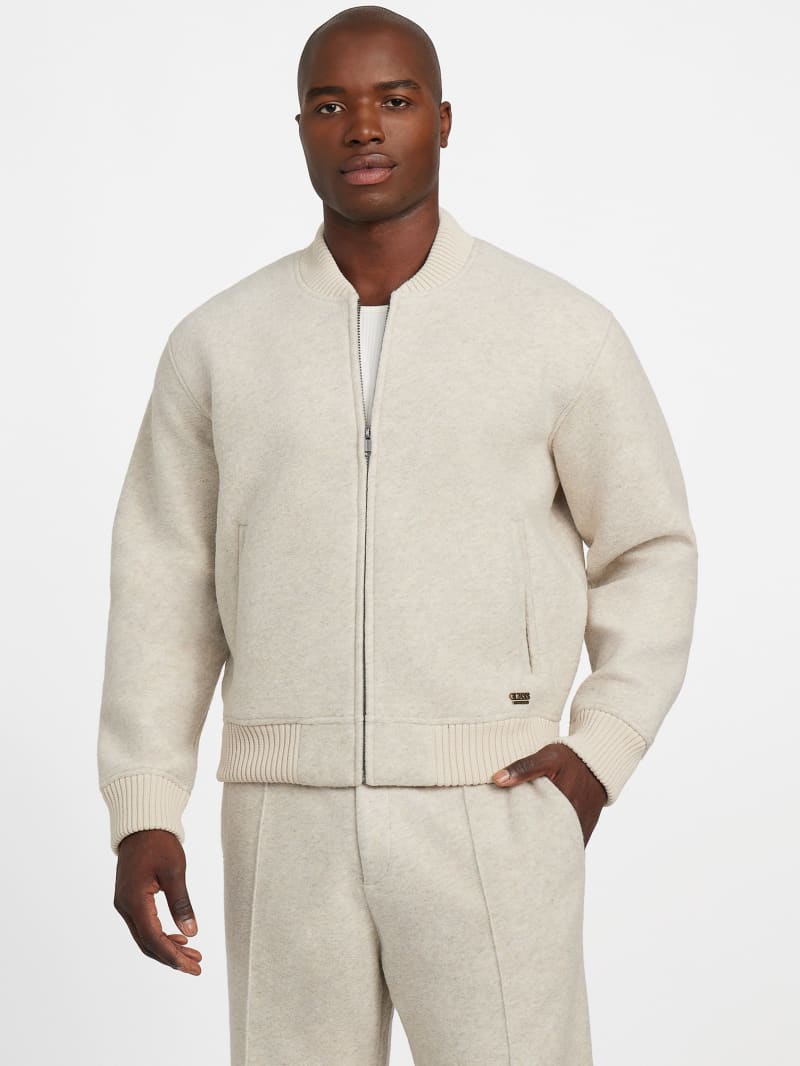 Flight Wool-Blend Scuba Jacket