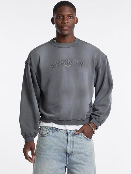 GUESS Originals Eco Boxy Applique Crewneck