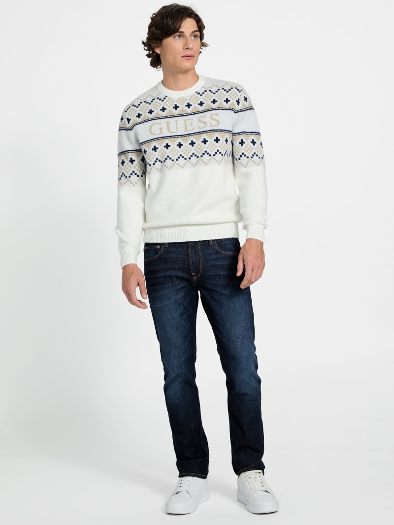 Nordic wool-blend logo sweater