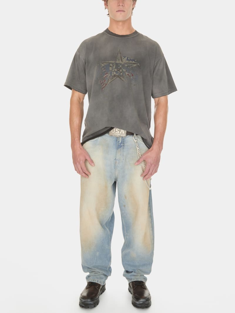 washed graphic tee