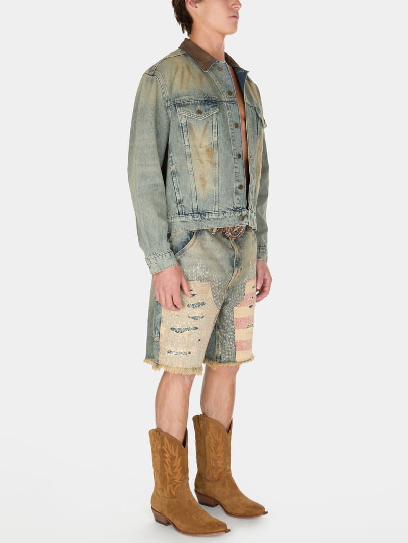 washed denim trucker jacket