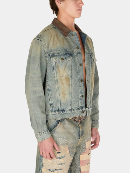 washed denim trucker jacket
