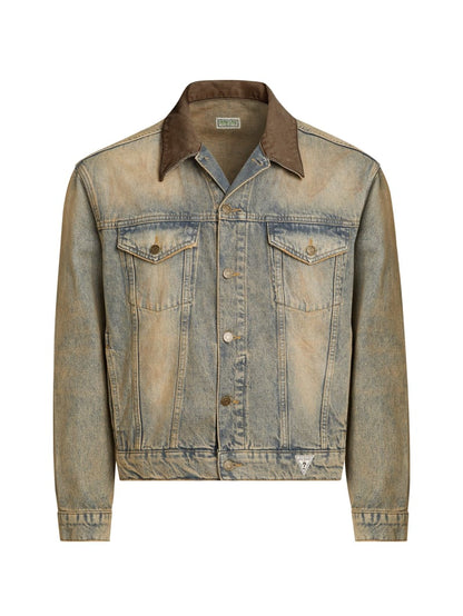 washed denim trucker jacket