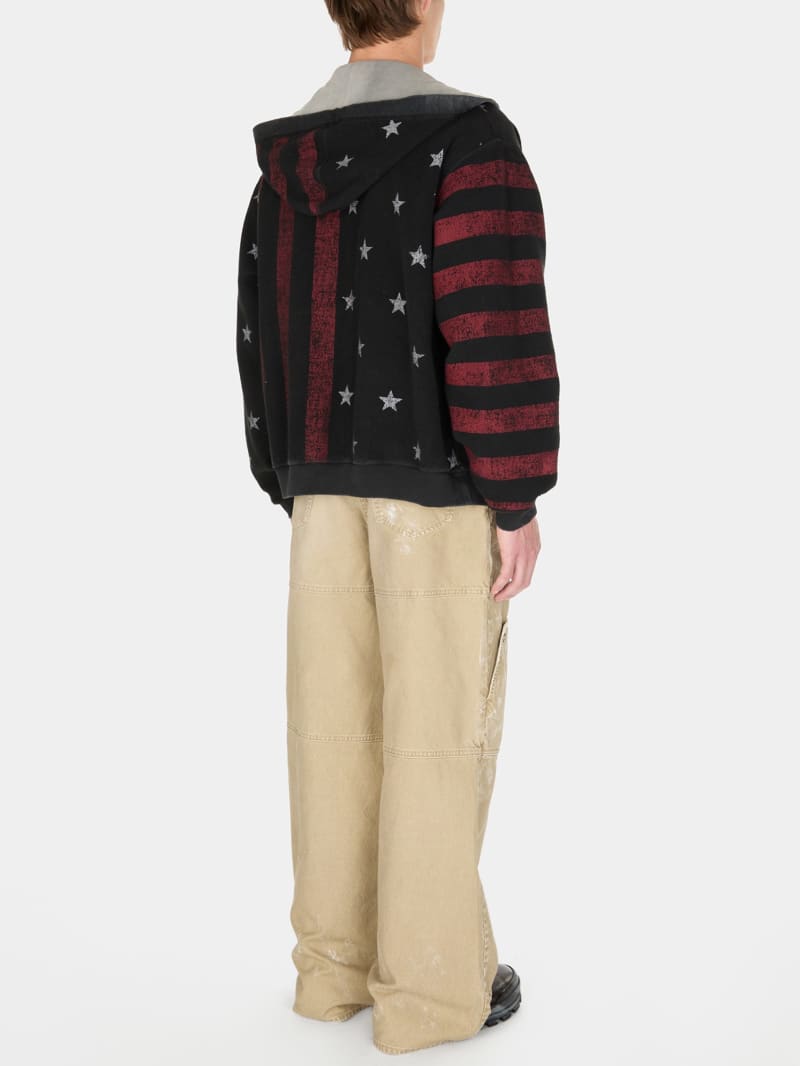 vintage washed reversible sweatshirt