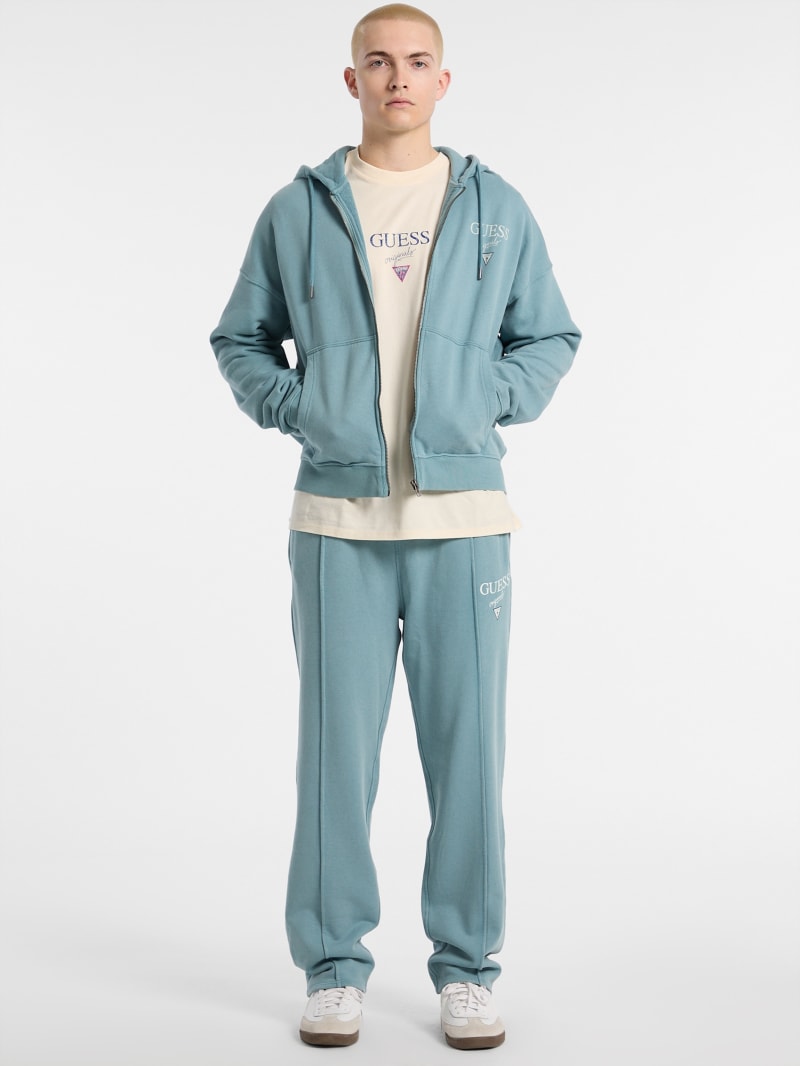 GUESS Originals Garment Dyed Zip-Up Hoodie