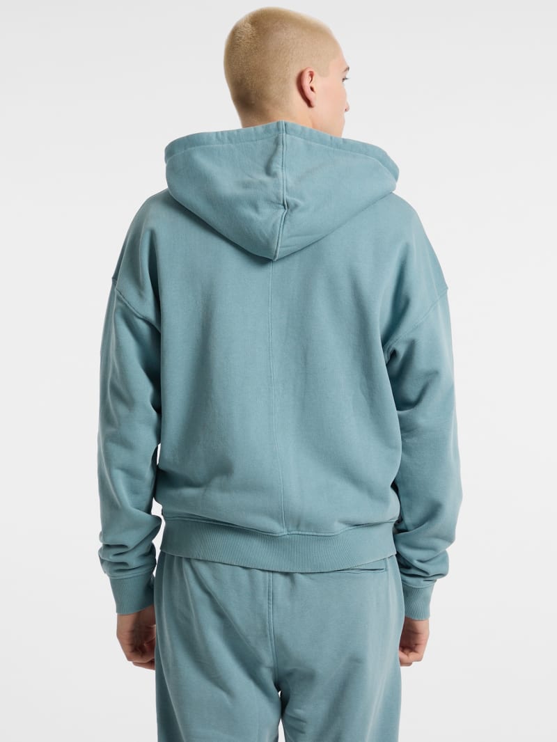 GUESS Originals Garment Dyed Zip-Up Hoodie