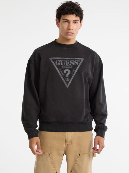 GUESS Originals Eco Vintage Triangle Crewneck