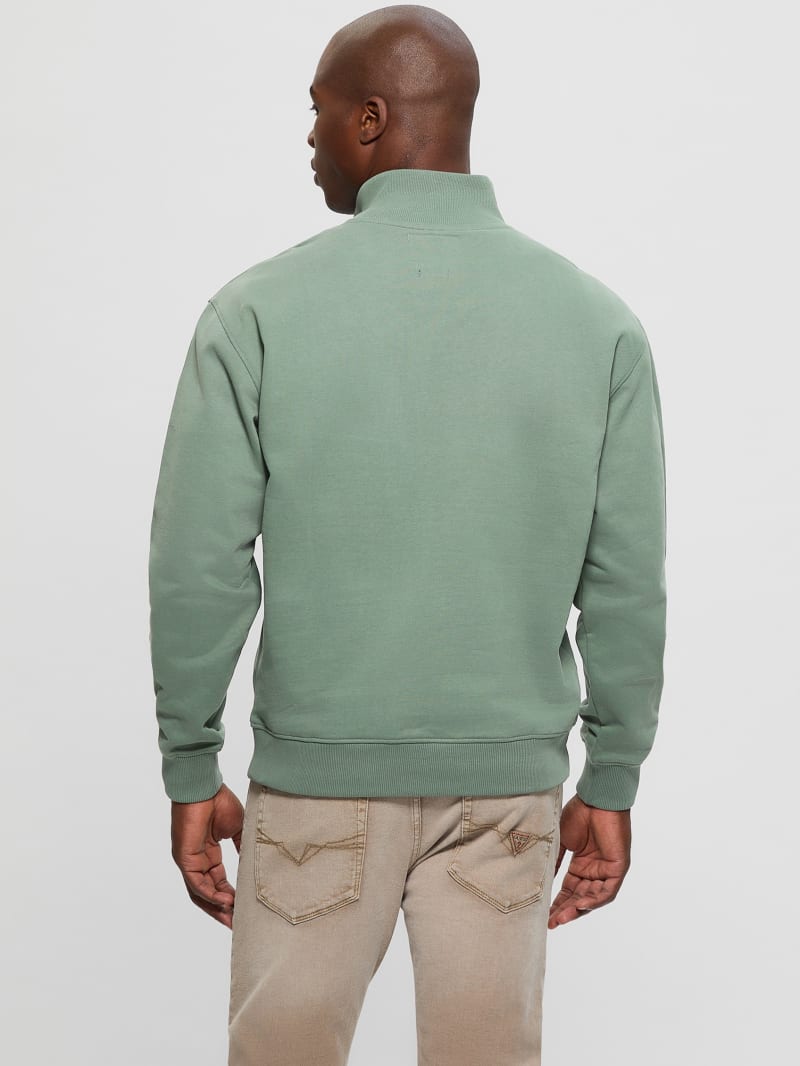 Eco Tyler Zip Mock Neck Sweater