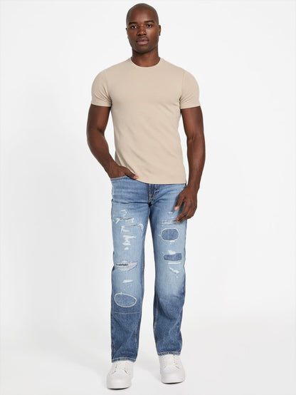 Eco Mason Patch Regular-Fit Straight Jeans