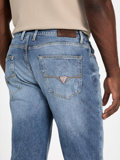 Eco Mason Patch Regular-Fit Straight Jeans