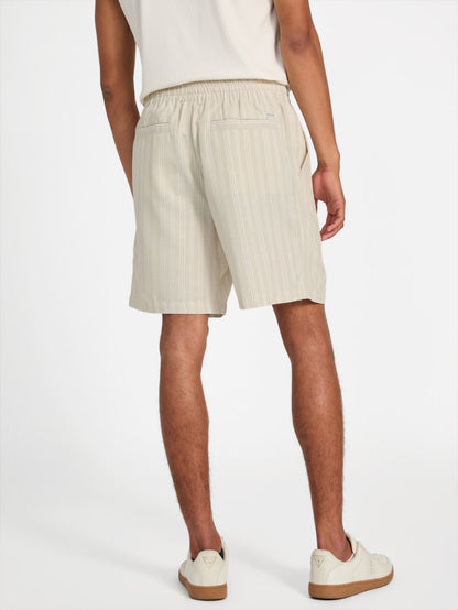 Linen blend shorts