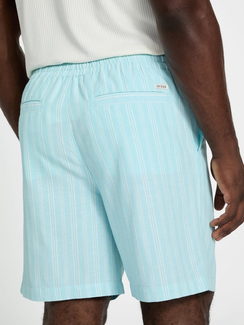 Linen blend shorts