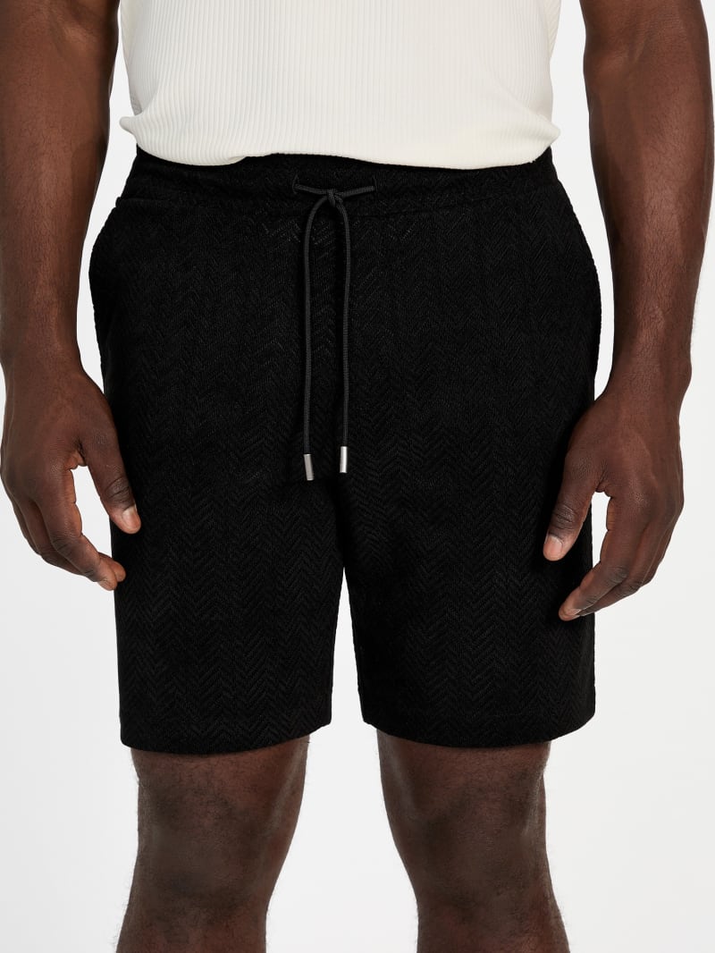 Eco Calvin Chevron-Knit Shorts