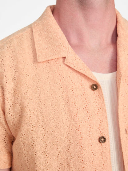 Wesley Crochet Resort Shirt