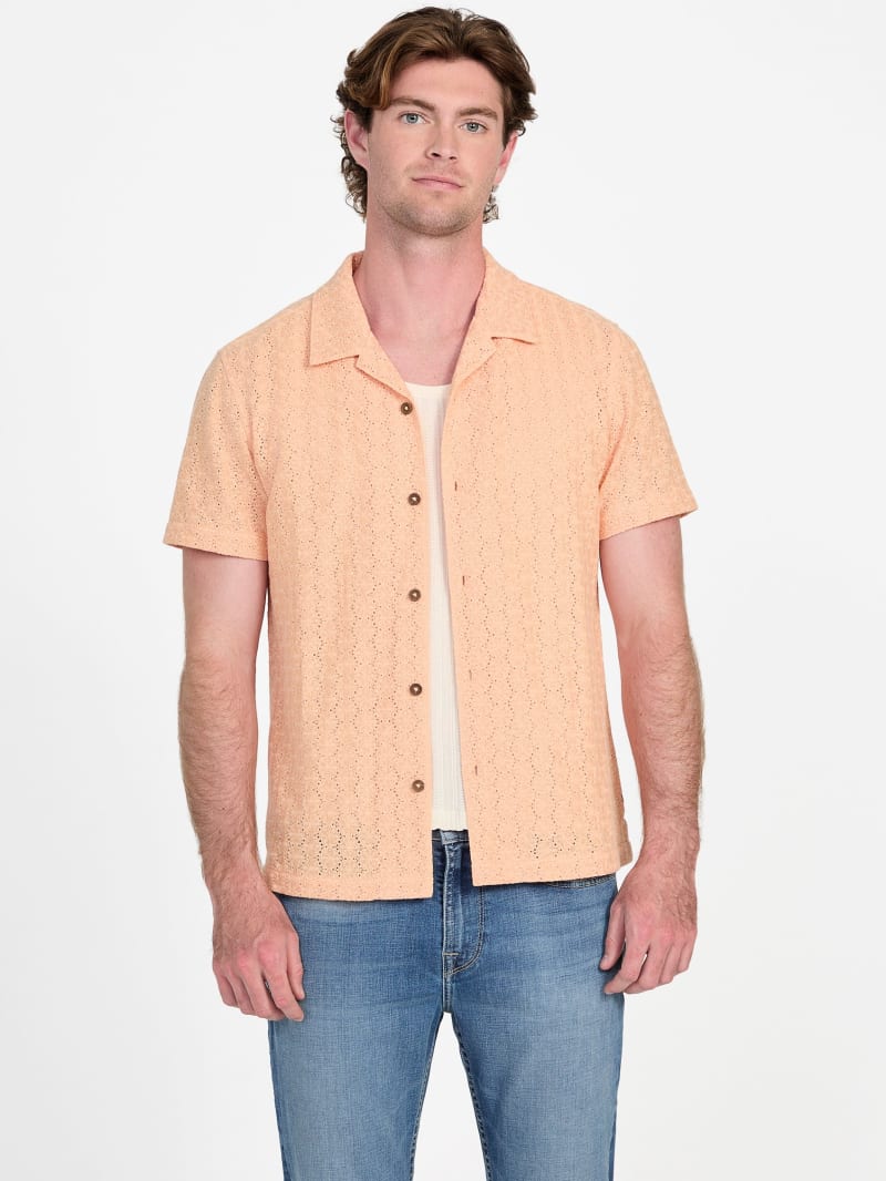 Wesley Crochet Resort Shirt