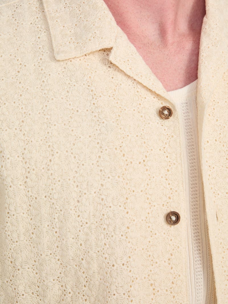 Wesley Crochet Resort Shirt