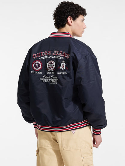 Embroidered Patch Varsity Jacket