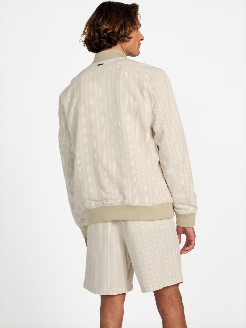 Eco Fletcher Striped Linen Flight Jacket