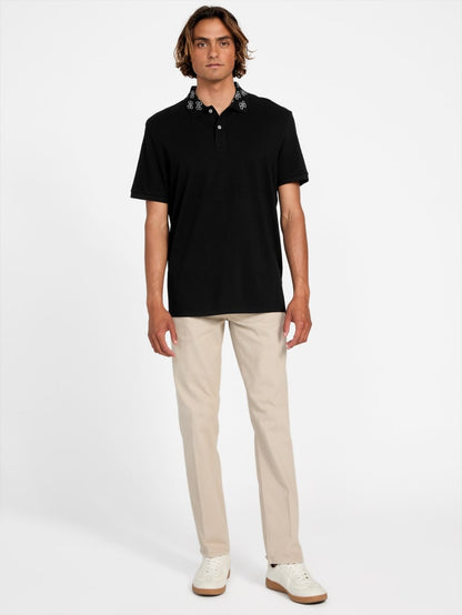 Eco Jacquard Logo Collar Polo