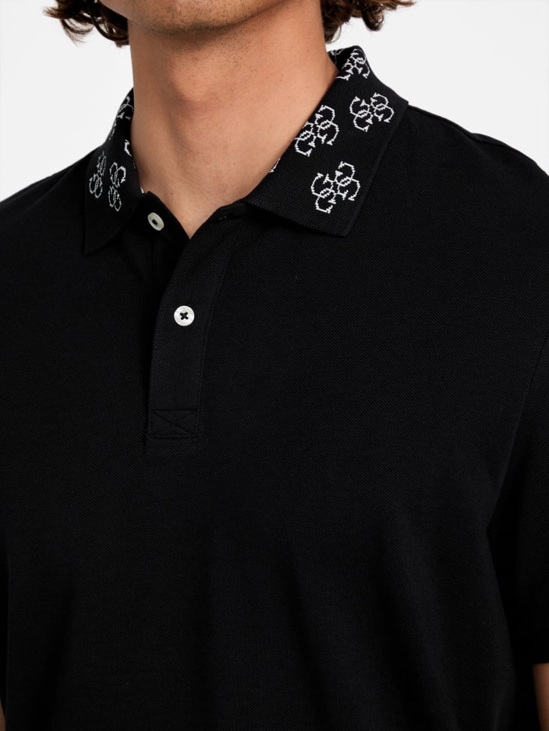 Eco Jacquard Logo Collar Polo