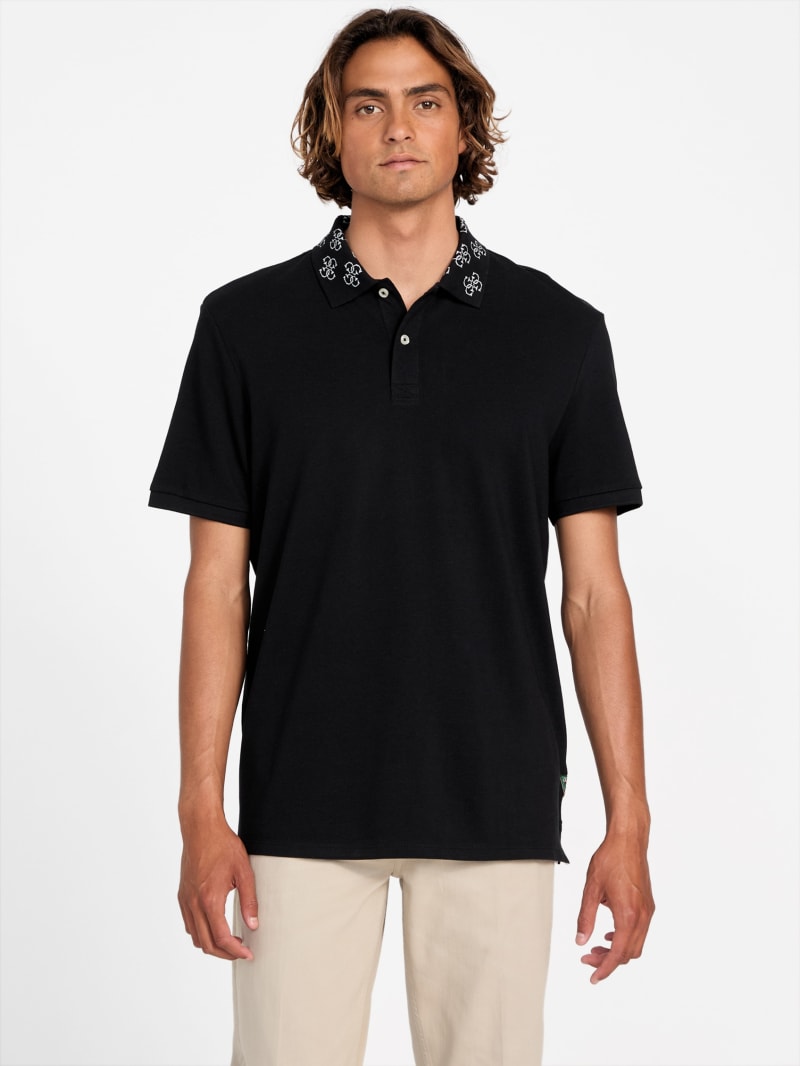 Eco Jacquard Logo Collar Polo