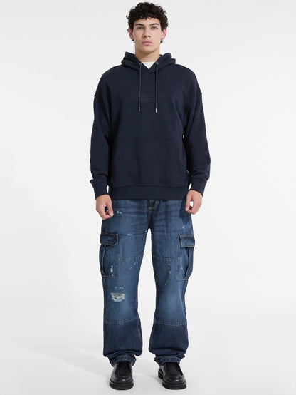 Embroidered Logo Hoodie