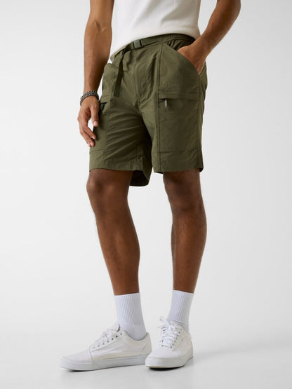 Belted shorts