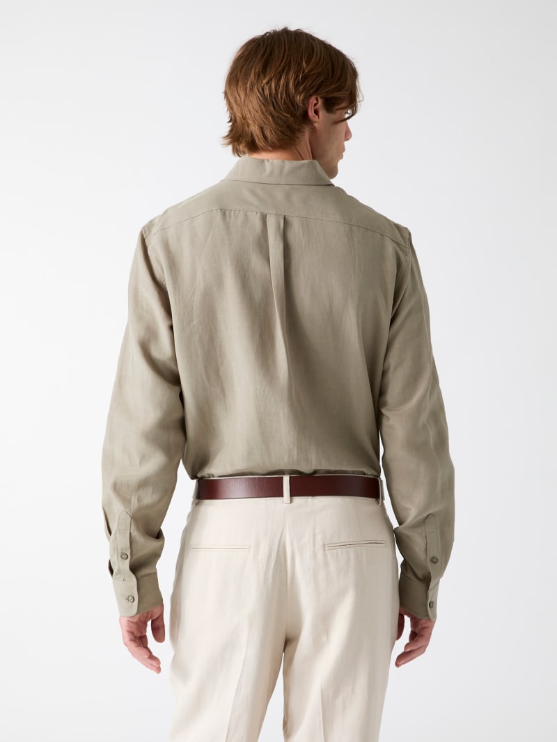 Linen-blend shirt