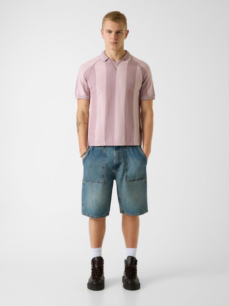 Striped polo shirt