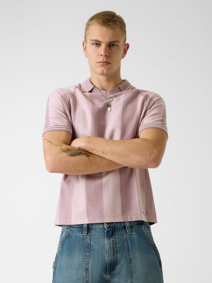 Striped polo shirt
