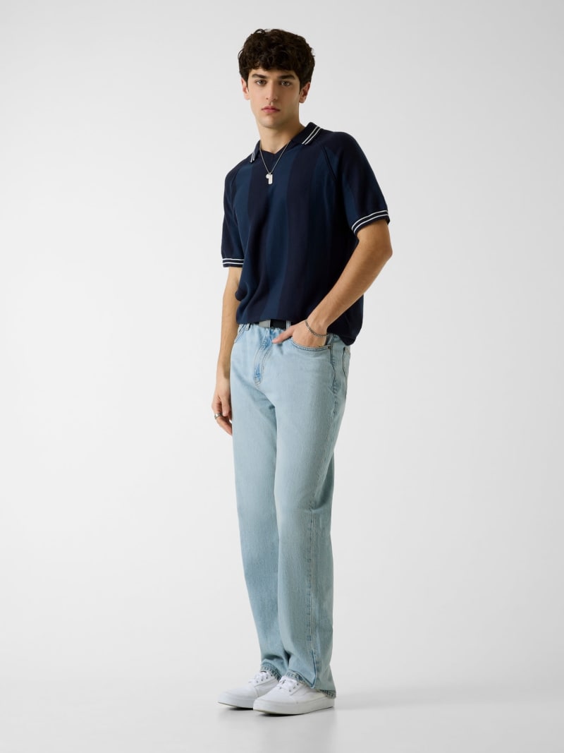 Striped polo shirt