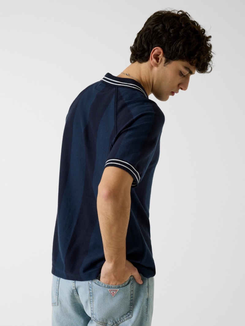 Striped polo shirt