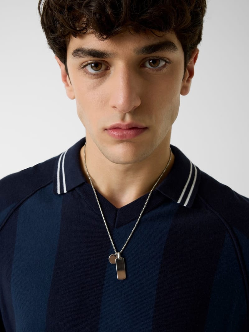 Striped polo shirt