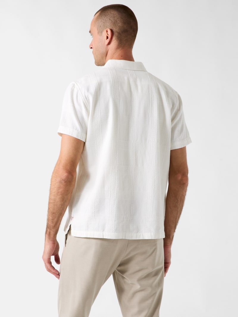 Checked texture shirt