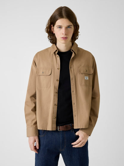 Boxy Crop Pocket Shirt