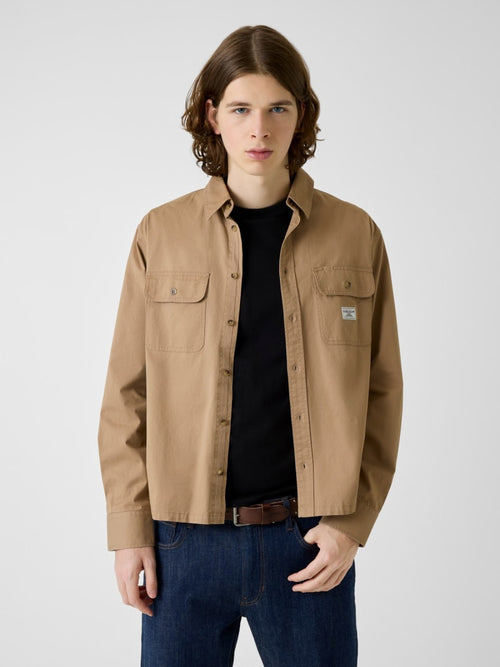 Boxy Crop Pocket Shirt