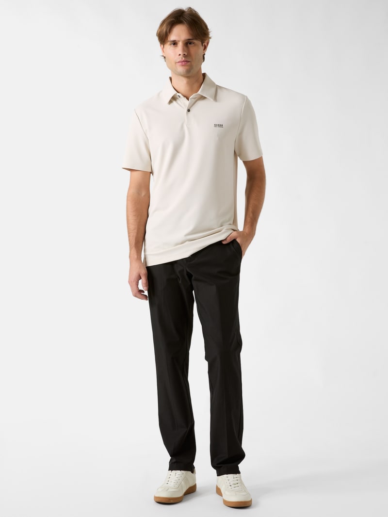 Embroidered logo polo