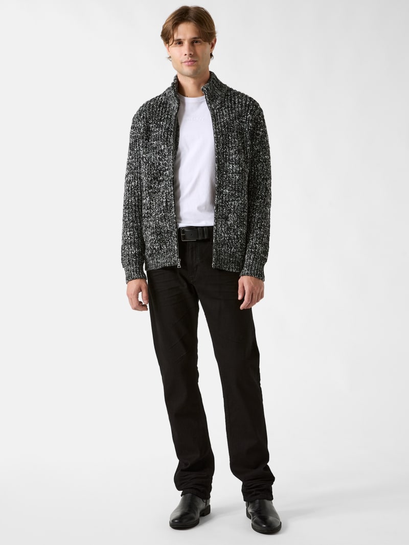 Austin Slub Zip-Up Cardigan