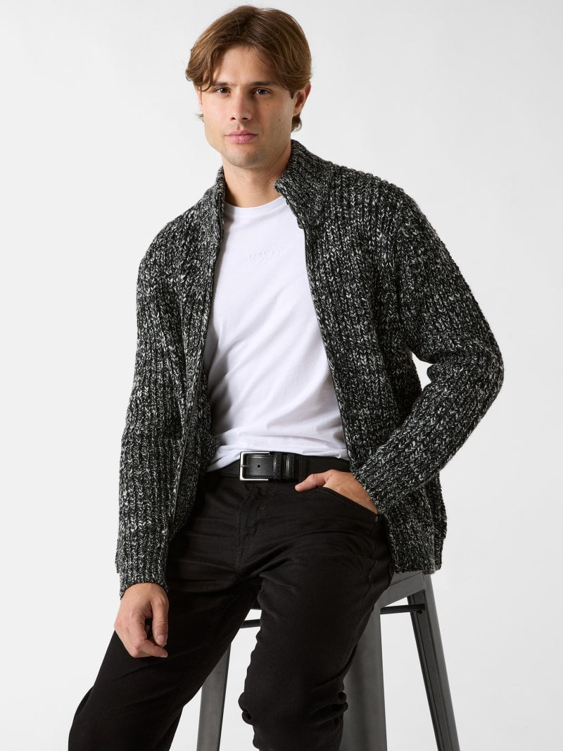 Austin Slub Zip-Up Cardigan
