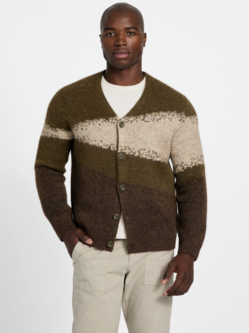 Wool blend cardigan