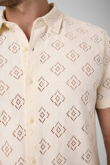 Openwork shirt