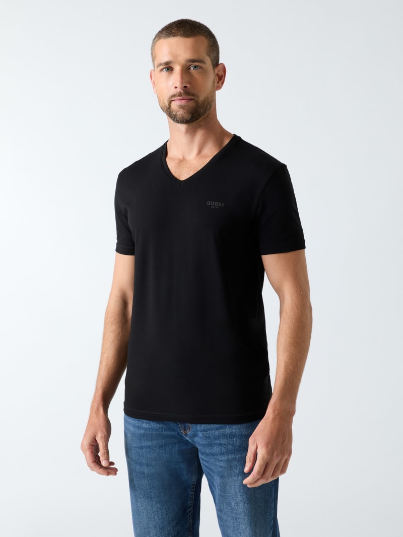 V-neck logo t-shirt