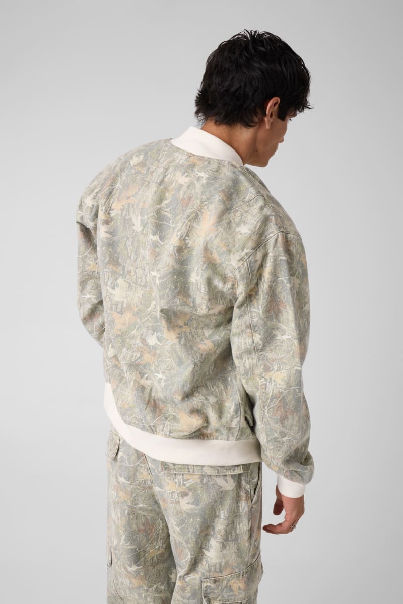 Camouflage bomber jacket