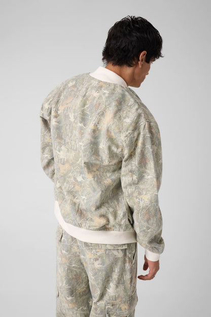 Camouflage bomber jacket