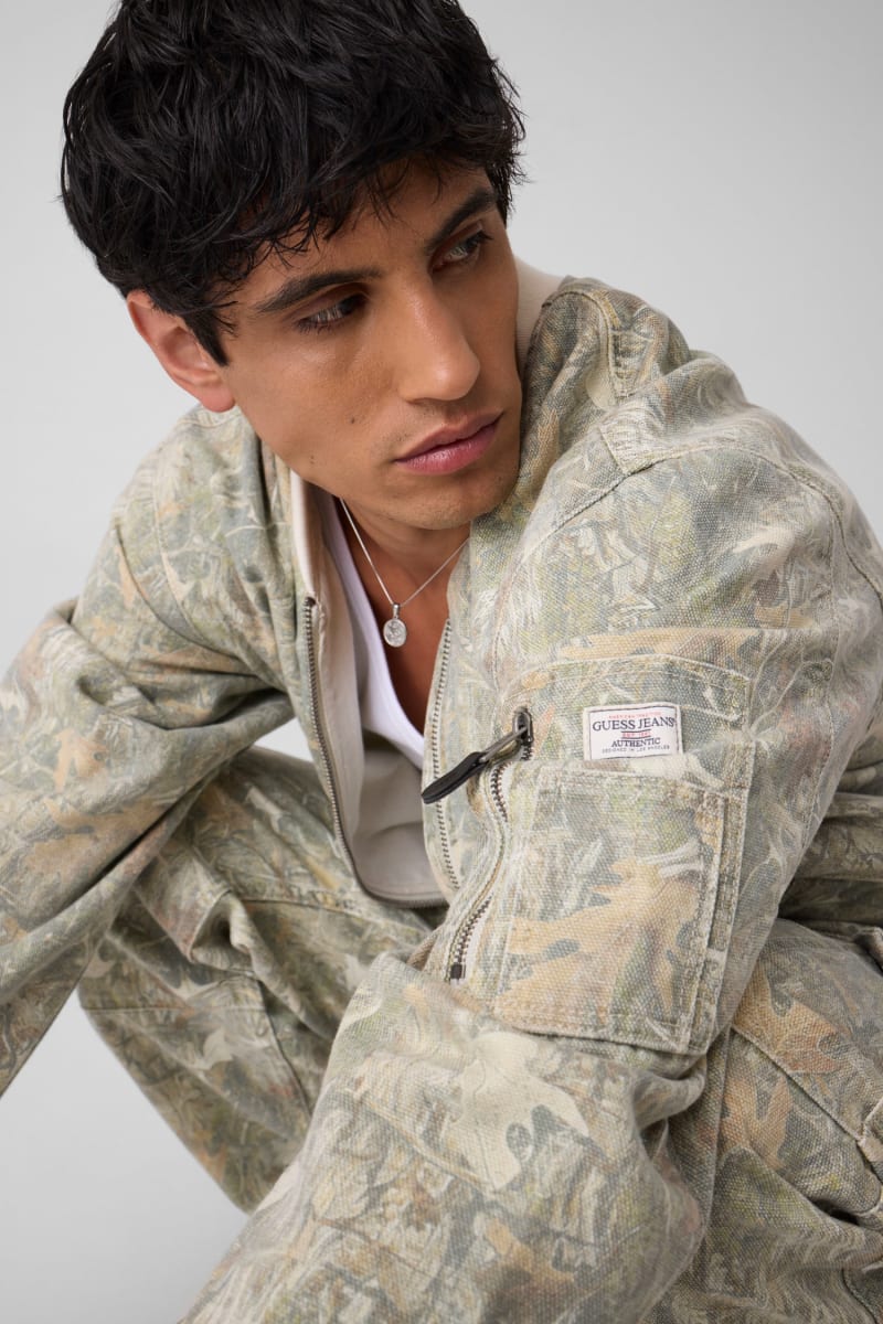 Camouflage bomber jacket