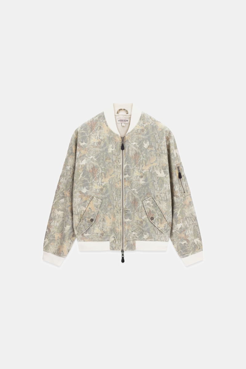 Camouflage bomber jacket