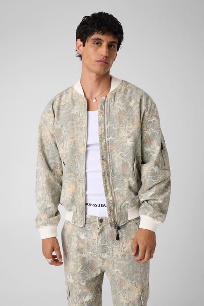Camouflage bomber jacket