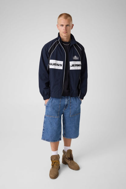 Nylon bomber jacket