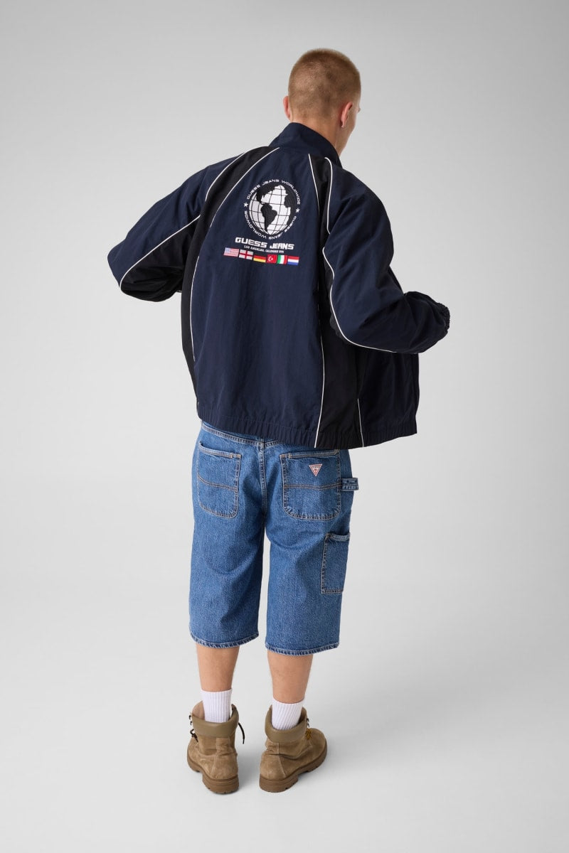 Nylon bomber jacket
