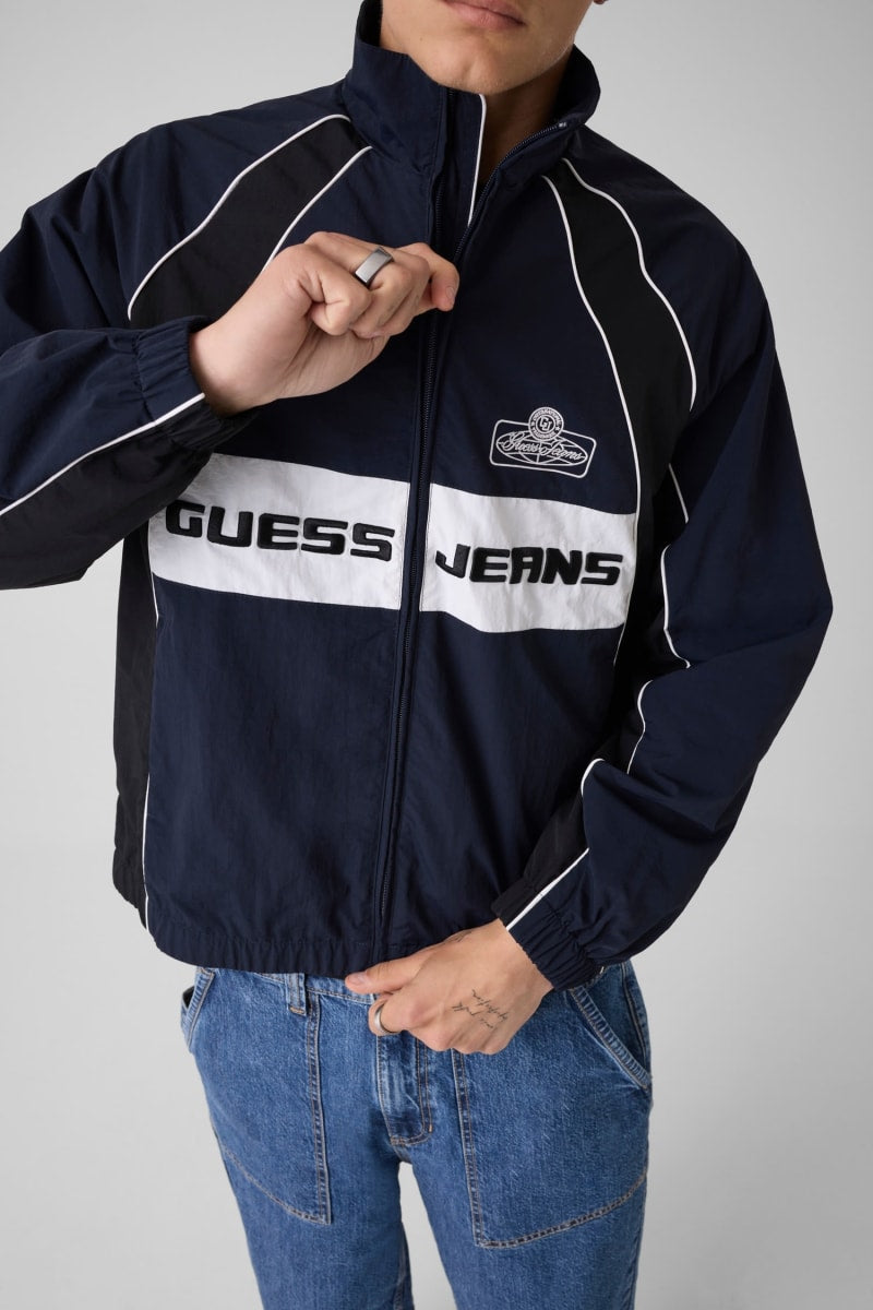 Nylon bomber jacket